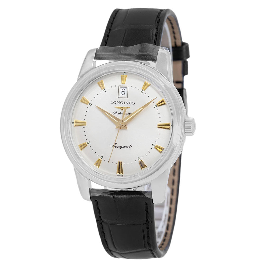 Longines Men's L1.645.4.75.4 Heritage Silver Dial Automatic