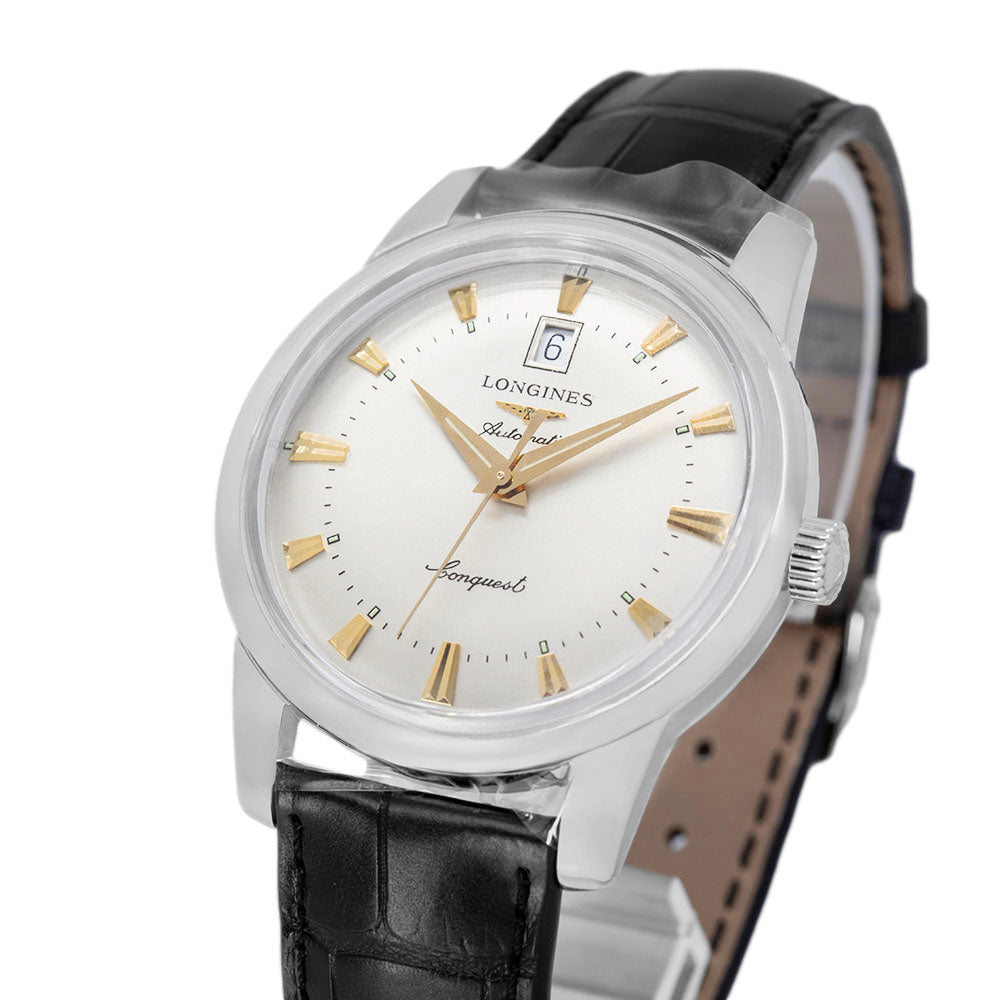 Longines Men's L1.645.4.75.4 Heritage Silver Dial Automatic