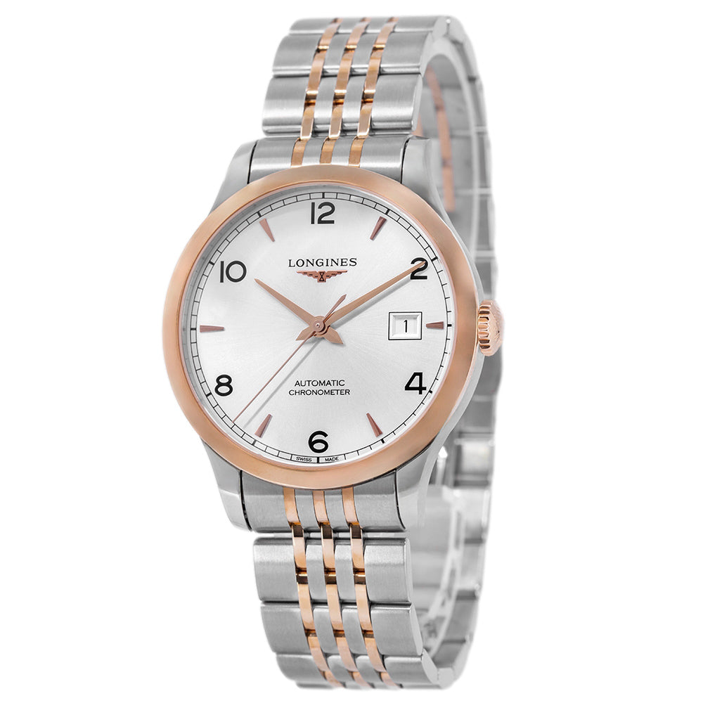 Longines Men's L2.821.5.76.7 Record 40mm Auto Chronometer