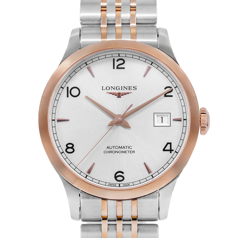 Longines Men's L2.821.5.76.7 Record 40mm Auto Chronometer
