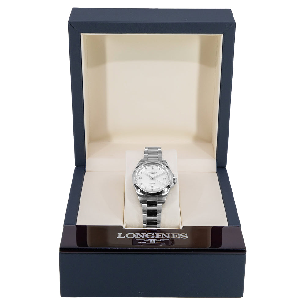 Longines Women's L3.320.4.87.6 Conquest MOP Diamonds Auto