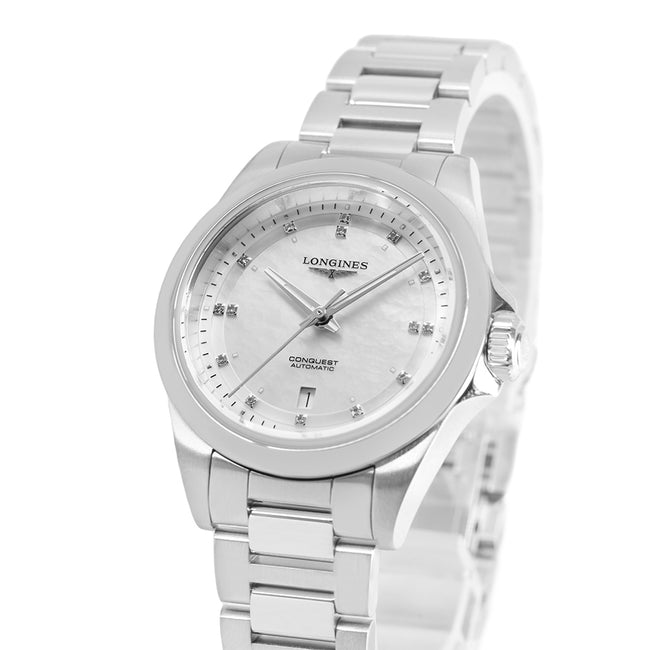 Longines Women's L3.320.4.87.6 Conquest MOP Diamonds Auto