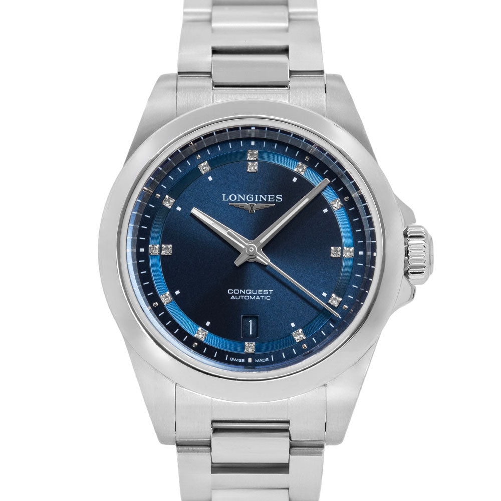 Longines Women's L3.320.4.97.6 Conquest Blue Dial Automatic