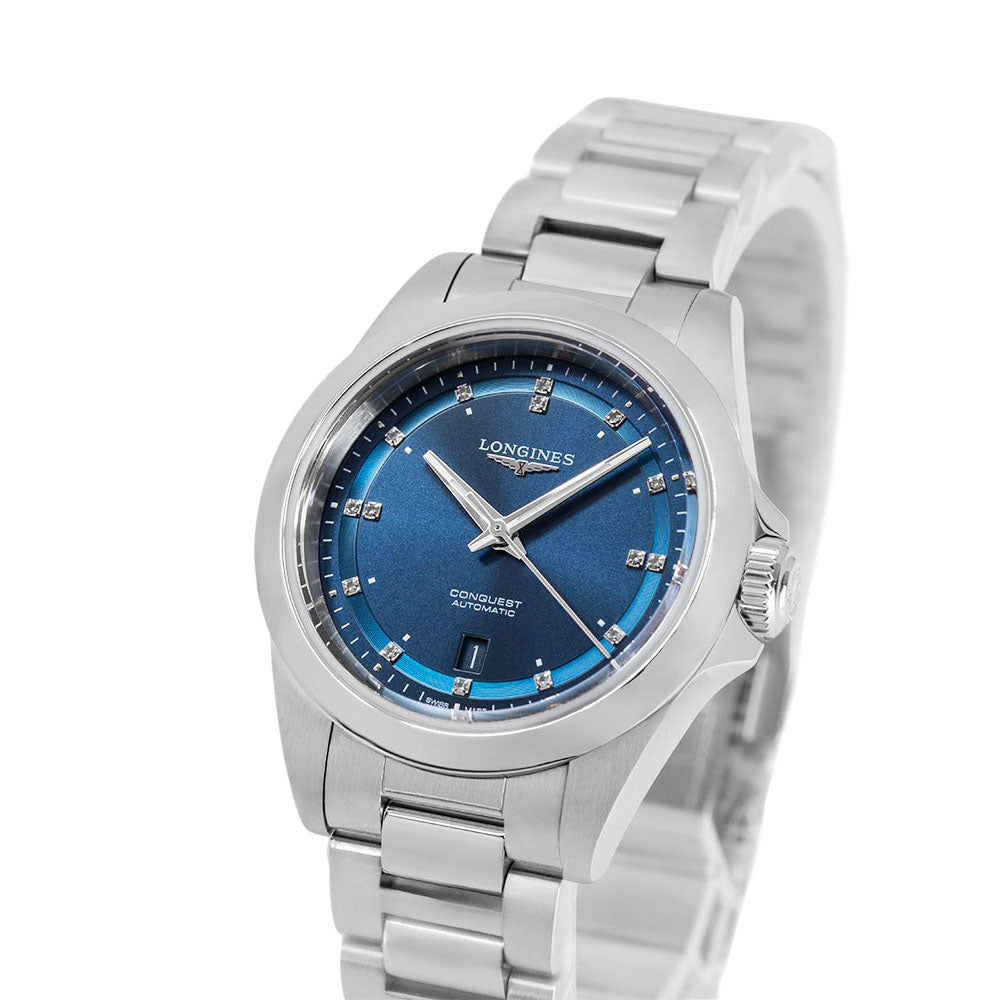 Longines Women's L3.320.4.97.6 Conquest Blue Dial Automatic
