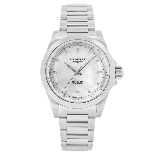 Longines Women's L3.430.4.87.6 Conquest 34mm Diamonds Auto