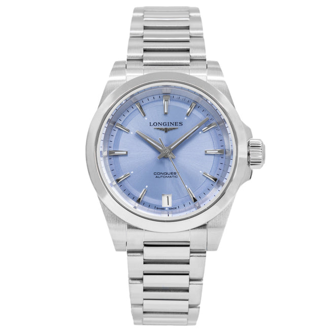 Longines Women's L3.430.4.92.6 Conquest 34mm Blue Dial Auto