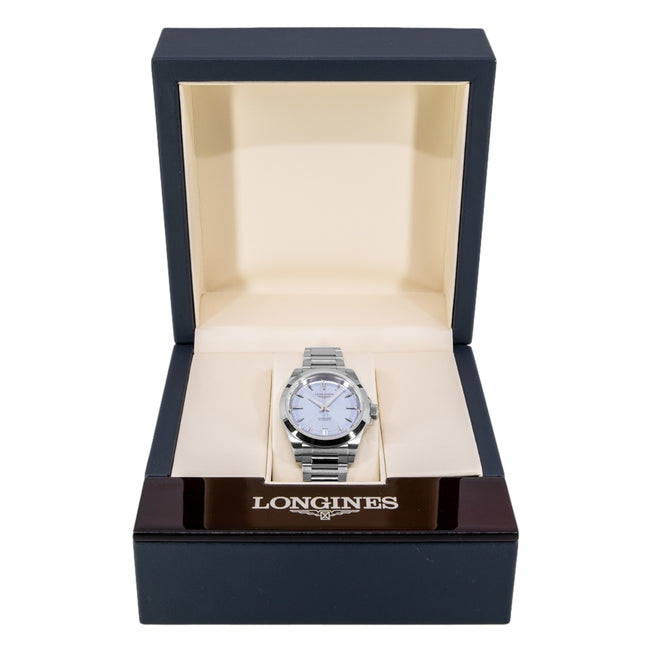 Longines Women's L3.430.4.92.6 Conquest 34mm Blue Dial Auto