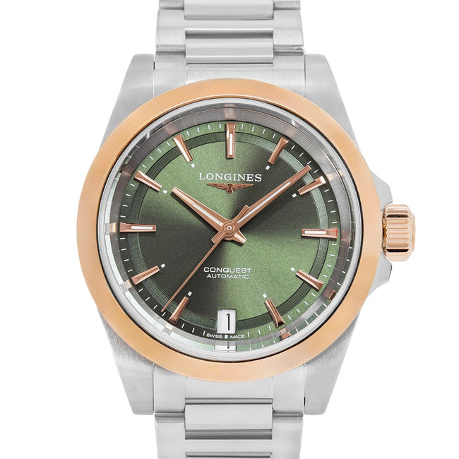 Longines Women's L3.430.5.02.6 Conquest 34mm Rose Gold Auto