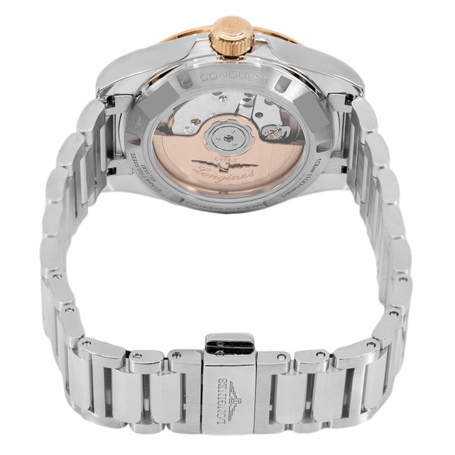 Longines Women's L3.430.5.02.6 Conquest 34mm Rose Gold Auto