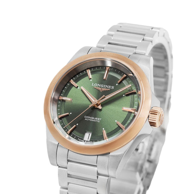 Longines Women's L3.430.5.02.6 Conquest 34mm Rose Gold Auto