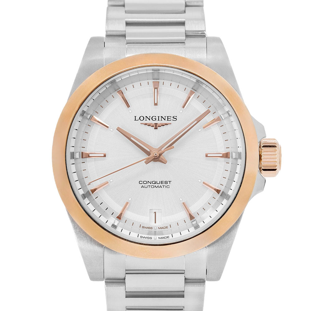 Longines Women's L3.430.5.72.6 Conquest 34mm Rose Gold Auto