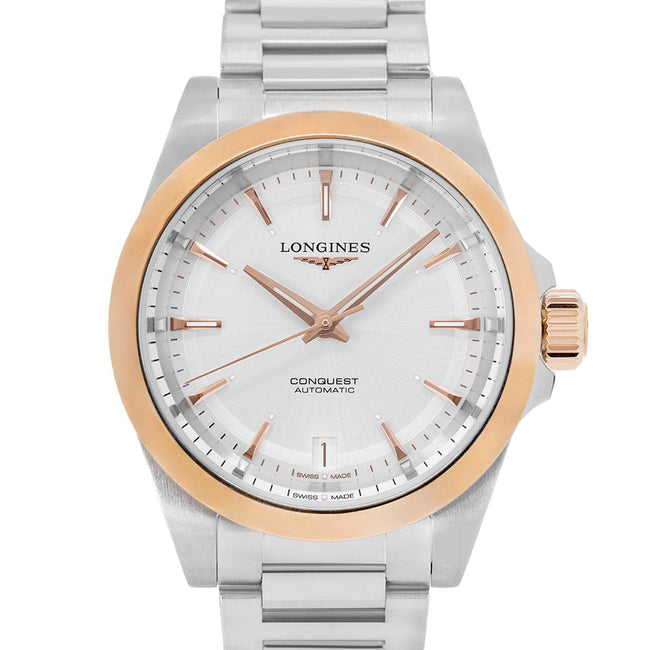 Longines Women's L3.430.5.72.6 Conquest 34mm Rose Gold Auto