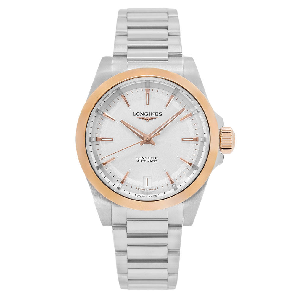 Longines Women's L3.430.5.72.6 Conquest 34mm Rose Gold Auto