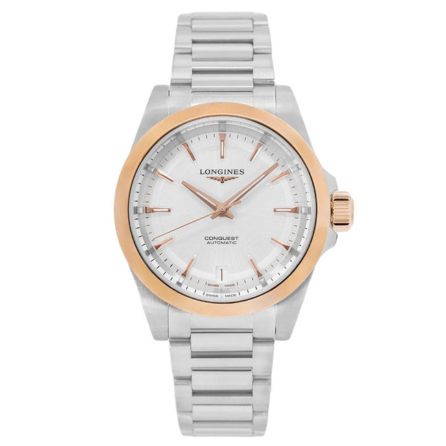 Longines Women's L3.430.5.72.6 Conquest 34mm Rose Gold Auto