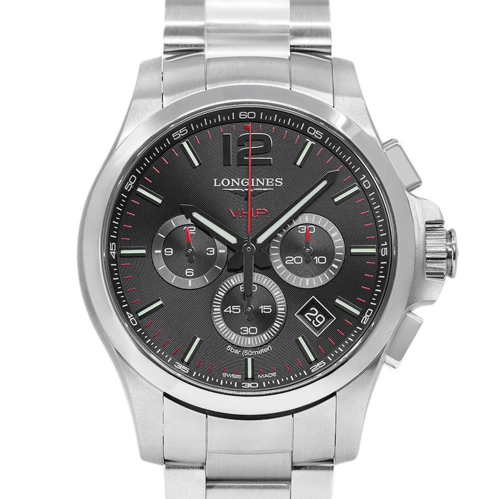 Longines Men's L3.727.4.56.6 Conquest VHP 44mm Quartz Chrono