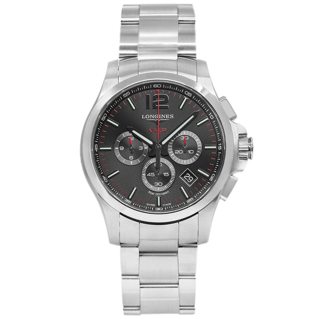 Longines Men's L3.727.4.56.6 Conquest VHP 44mm Quartz Chrono