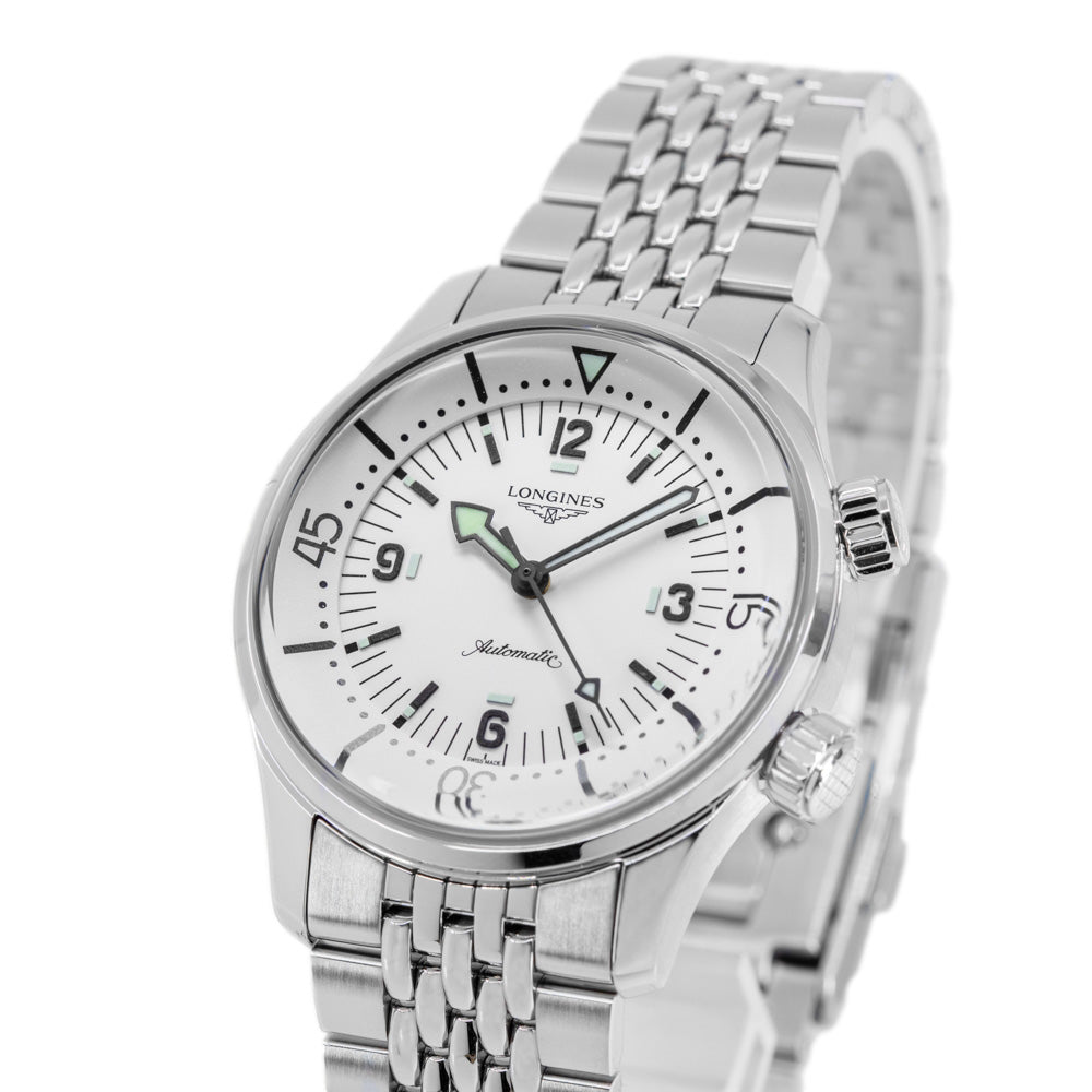3756S Longines Men's L3.764.4.16.6 Legend Diver 39mm Automatic