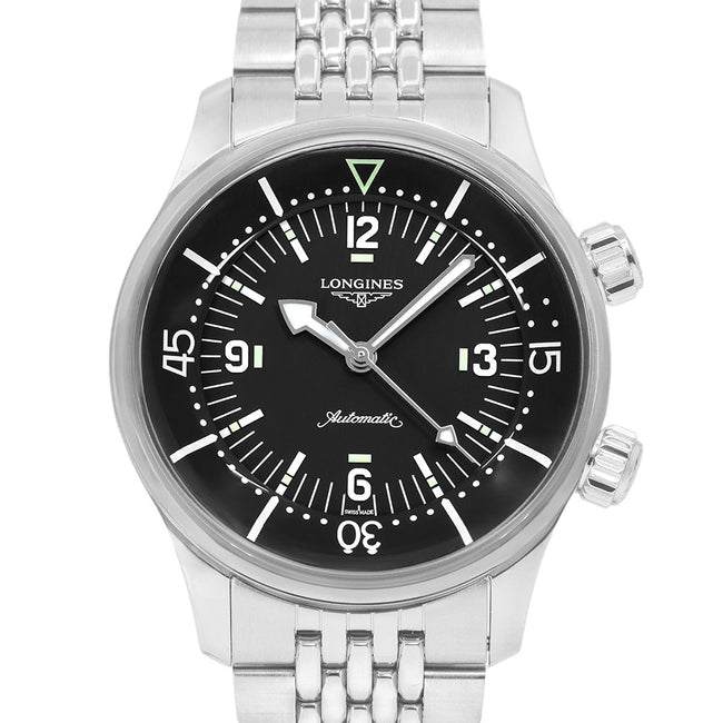 Longines Men's L3.764.4.50.6 Heritage Legend Diver Auto