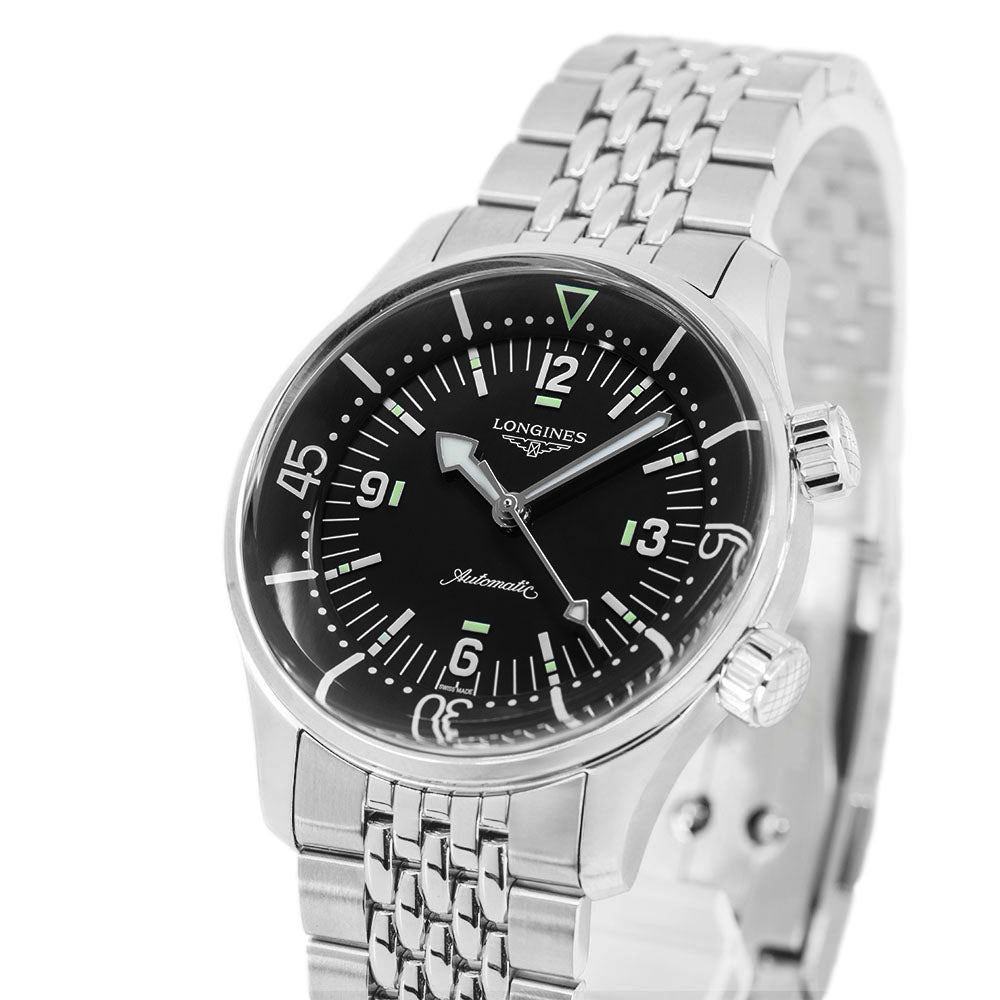 Longines Men's L3.764.4.50.6 Heritage Legend Diver Auto