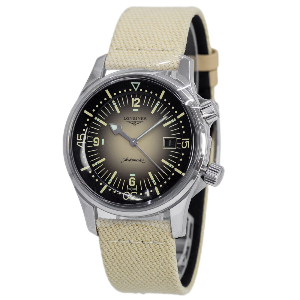 Longines Men's L3.774.4.30.2 Legend Diver Champagne Auto