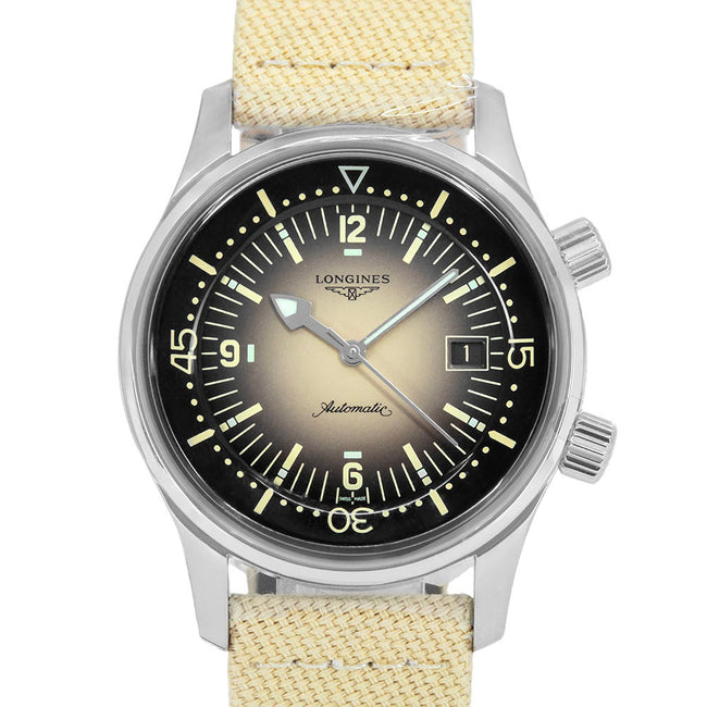 Longines Men's L3.774.4.30.2 Legend Diver Champagne Auto