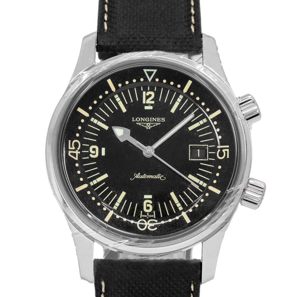 Longines Men's L3.774.4.50.0 Legend Diver Black Watch