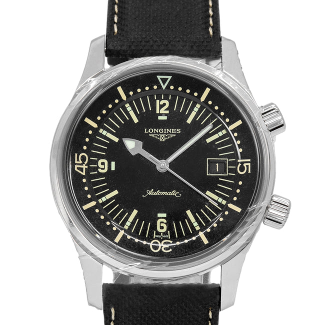 Longines Men's L3.774.4.50.0 Legend Diver Black Watch