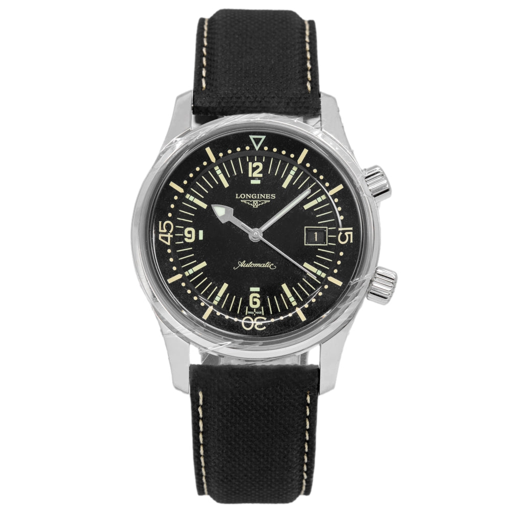 Longines Men's L3.774.4.50.0 Legend Diver Black Watch