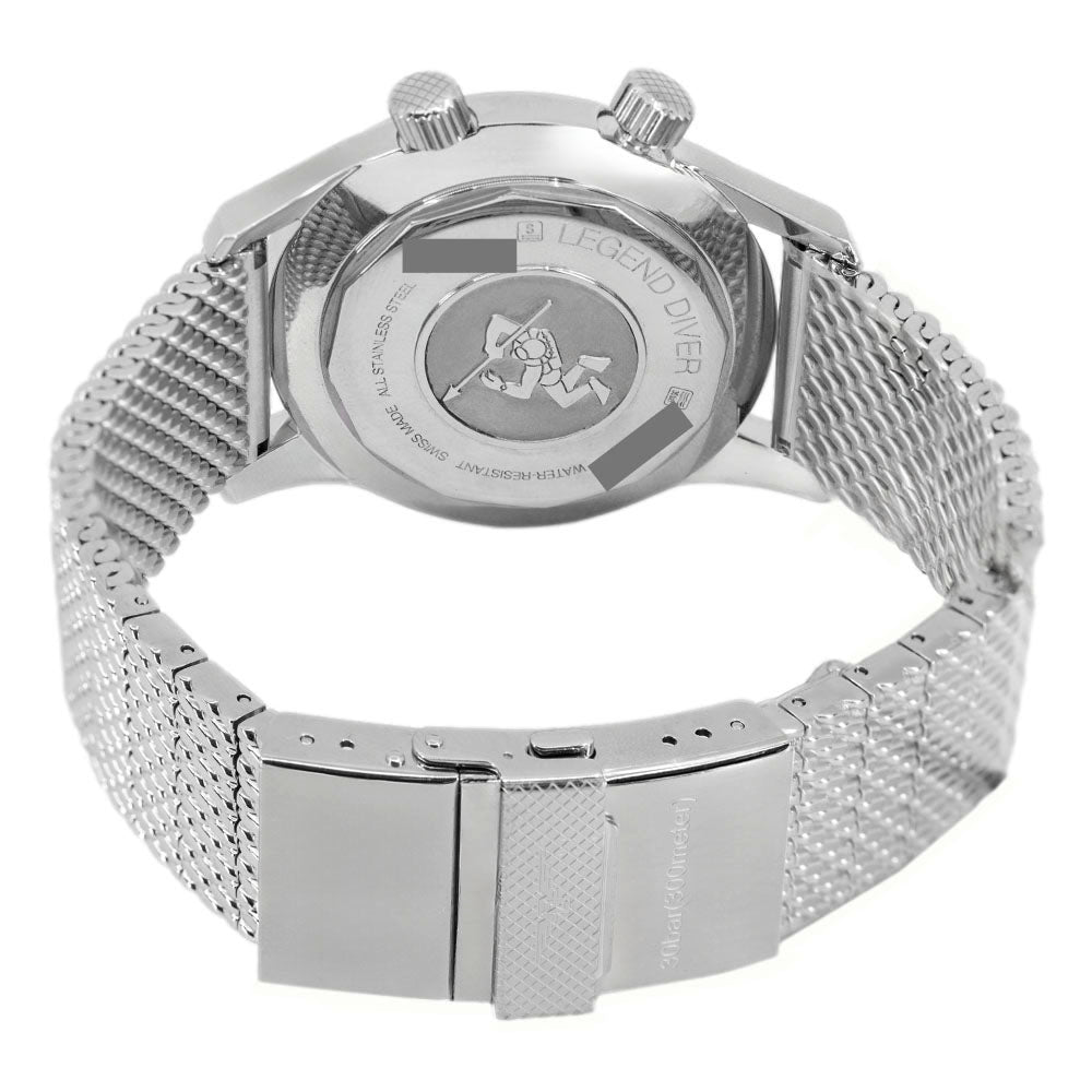 Longines Men's L3.774.4.50.6 Legend Diver Black Dial Auto