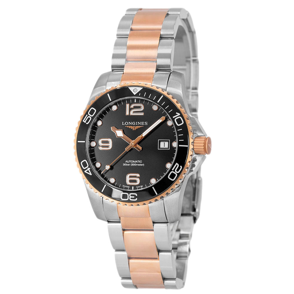 Longines Men's L3.781.3.58.7 Hydroconquest Black Dial Auto