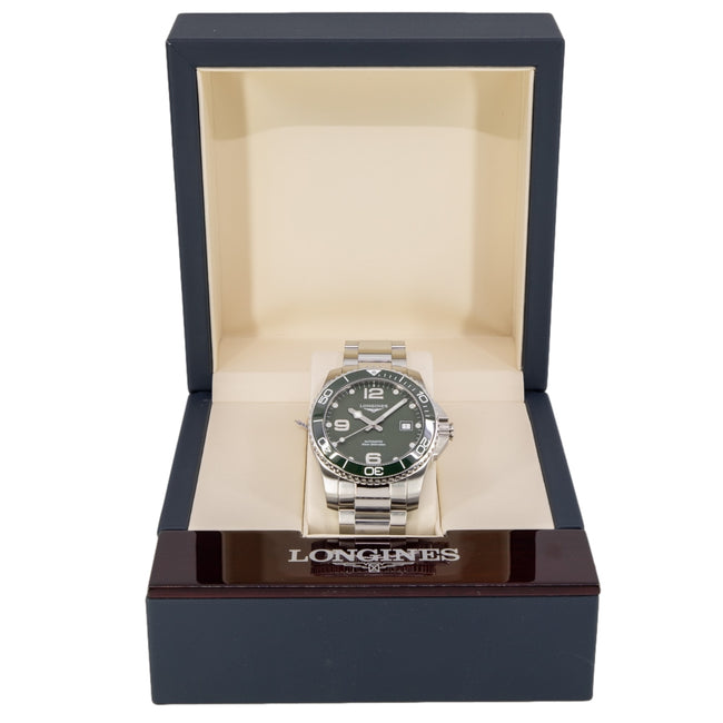 Longines Men's L3.781.4.06.6 HydroConquest  Green Dial Watch