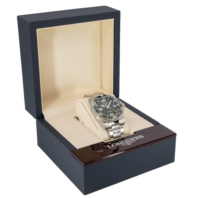 Longines Men's L3.781.4.06.6 HydroConquest  Green Dial Watch