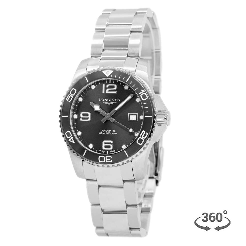 L37814766-Longines Men's L3.781.4.76.6 HydroConquest Grey Dial Watch