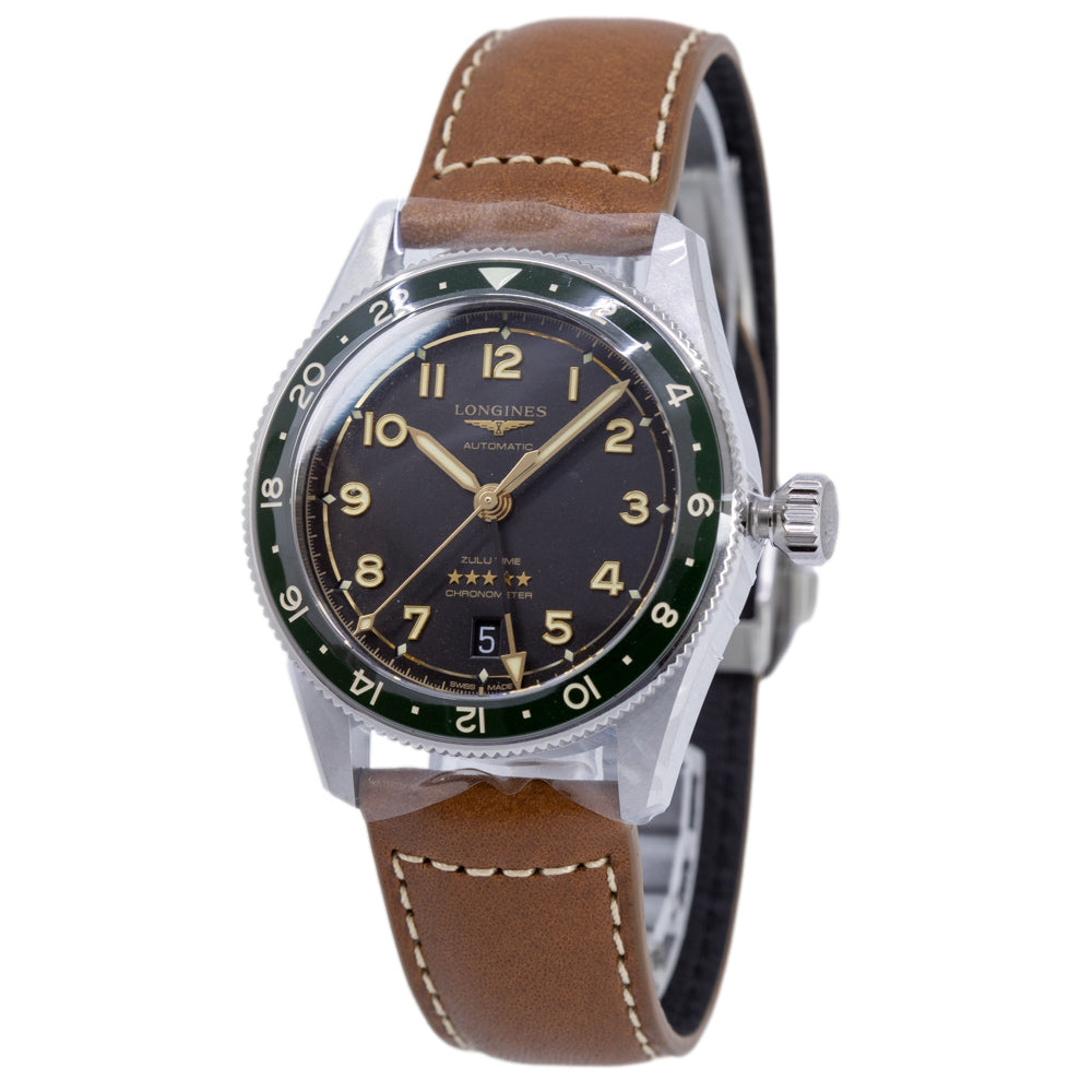 Longines Men's L3.802.4.63.2 Spirit Zulu Time Chronometer