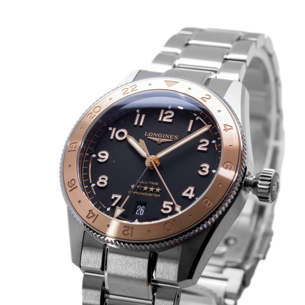 Longines Men's L3.803.5.53.6 Spirit Zulu Time 1925 39mm Auto