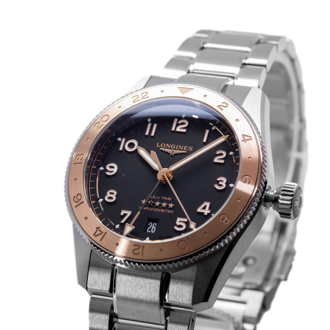 Longines Men's L3.803.5.53.6 Spirit Zulu Time 1925 39mm Auto