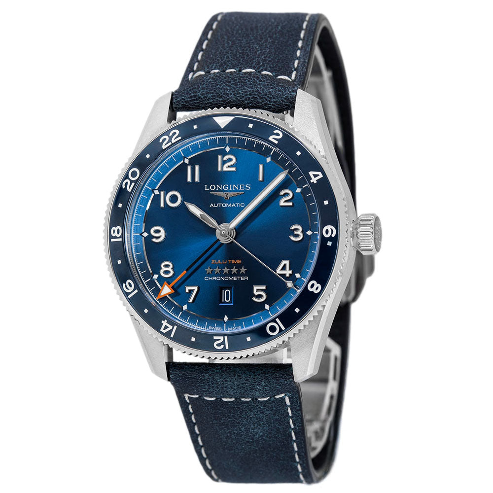 Longines Men's L3.812.4.93.2 Spirit Zulu Time Chronometer