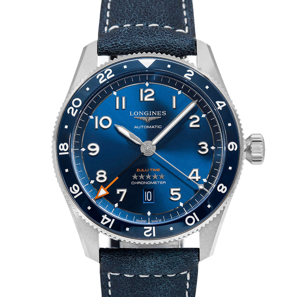 Longines Men's L3.812.4.93.2 Spirit Zulu Time Chronometer