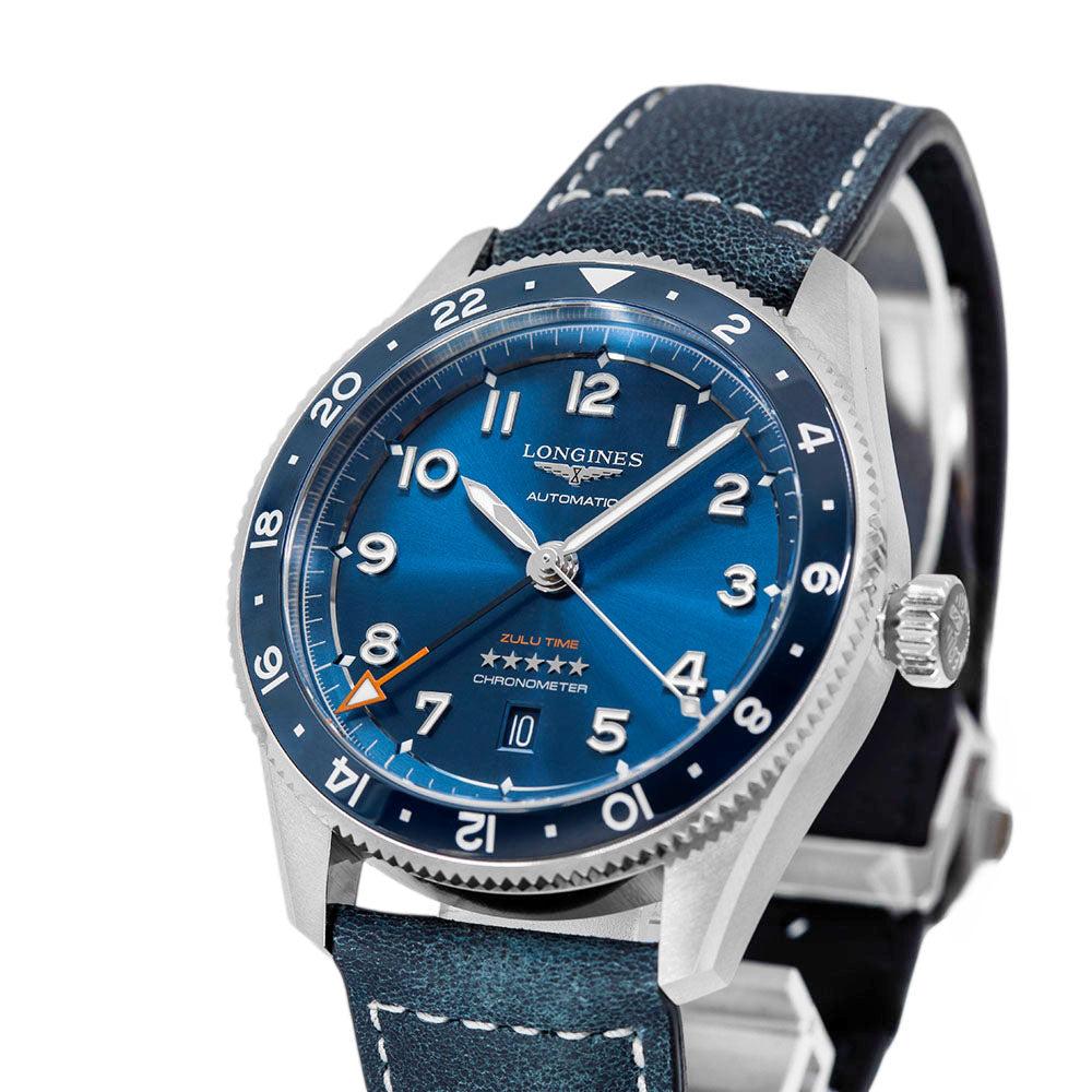 Longines Men's L3.812.4.93.2 Spirit Zulu Time Chronometer