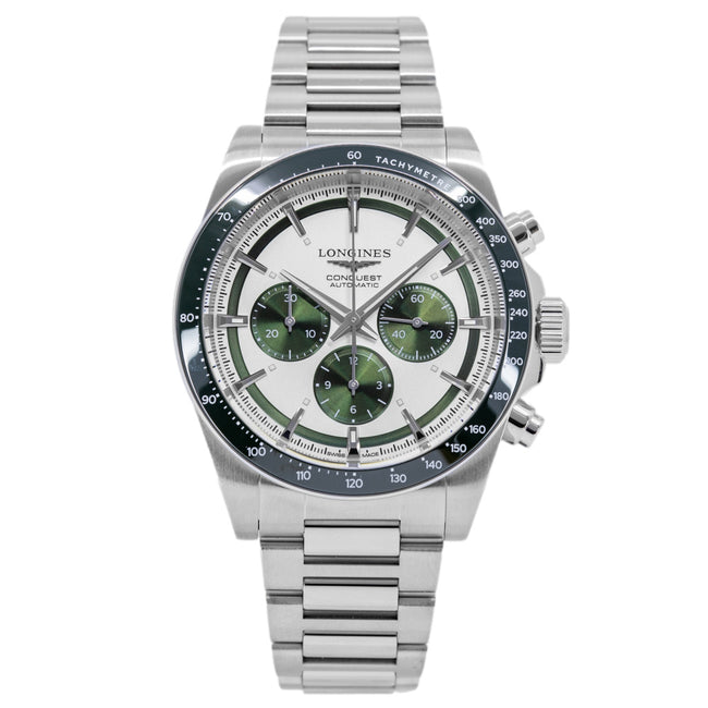 Longines Men's L3.835.4.02.6 Conquest 42mm Auto Chronograph