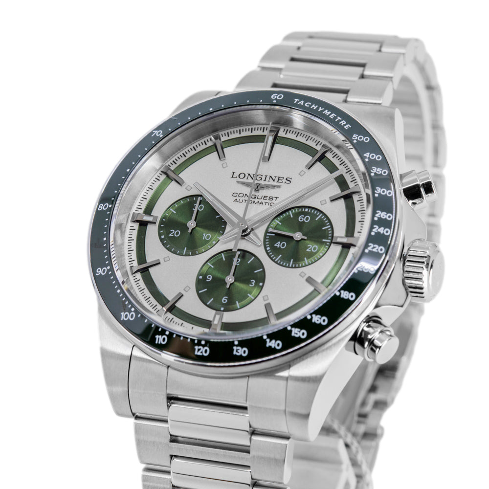 Longines Men's L3.835.4.02.6 Conquest 42mm Auto Chronograph