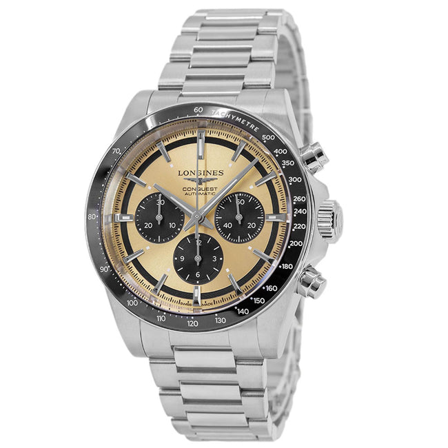 Longines Men's L3.835.4.32.6 Conquest 42mm Auto Chronograph