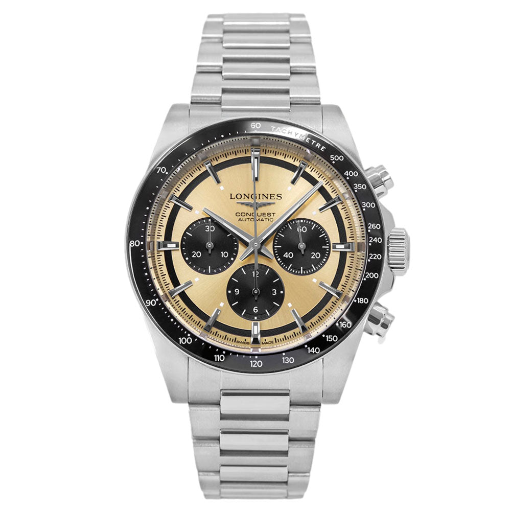 Longines Men's L3.835.4.32.6 Conquest 42mm Auto Chronograph