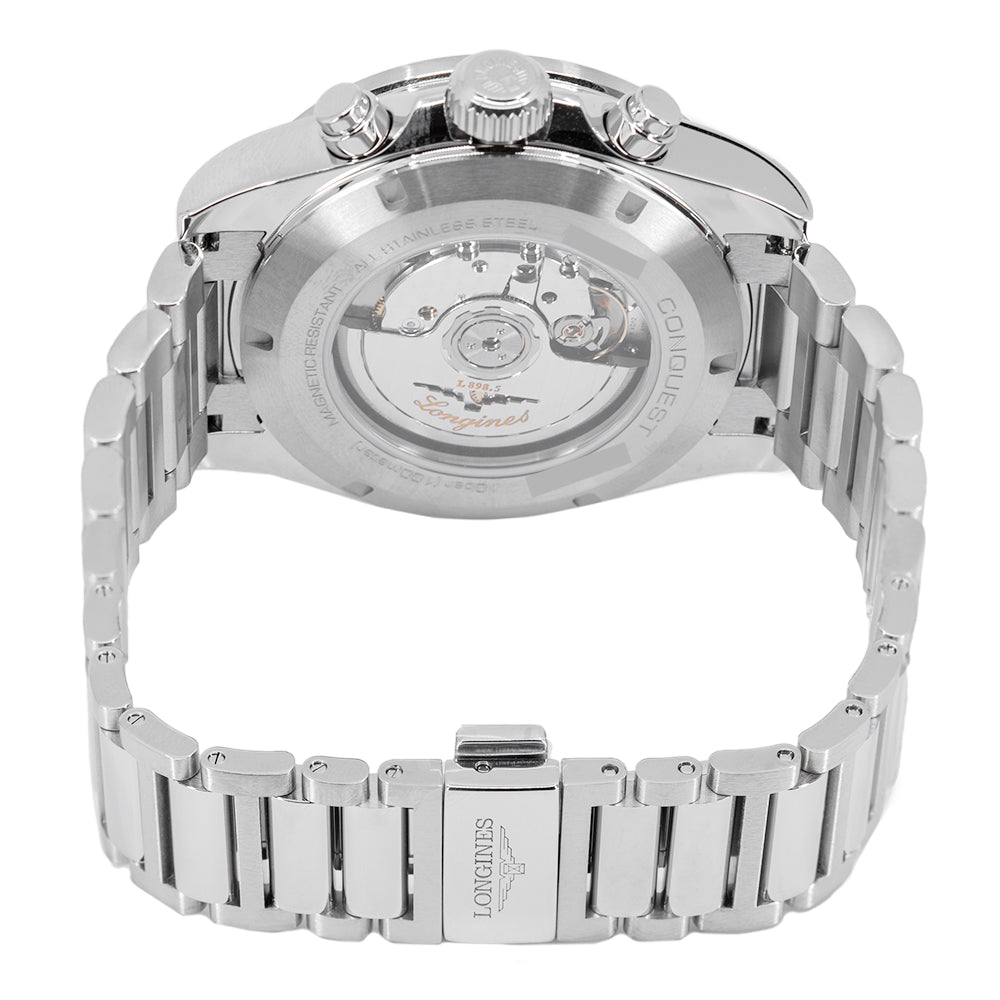 Longines Men's L3.835.4.52.6 Conquest Black Dial Chronograph