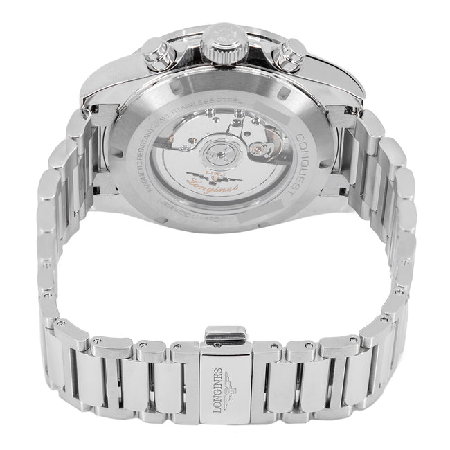 Longines Men's L3.835.4.52.6 Conquest Black Dial Chronograph