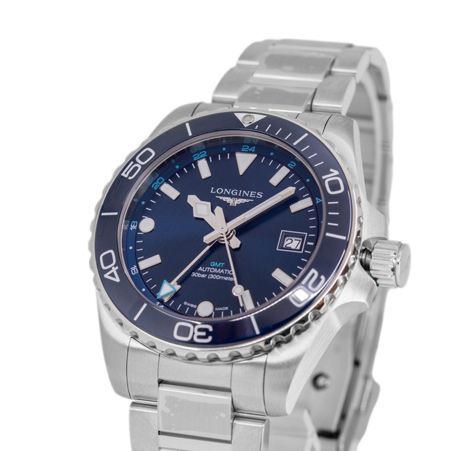 Longines Men's L3.890.4.96.6 HydroConquest Automatic GMT