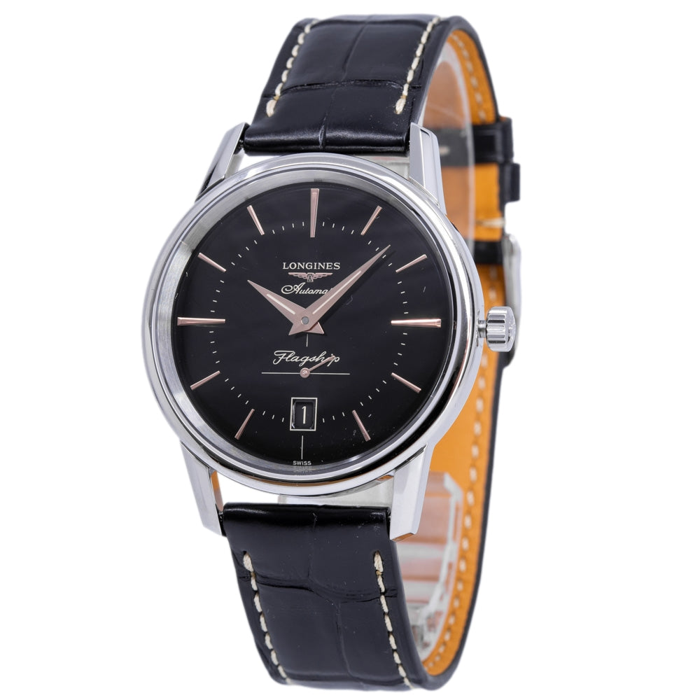 Longines Men's L4.795.4.58.0 Flagship Heritage Automatic