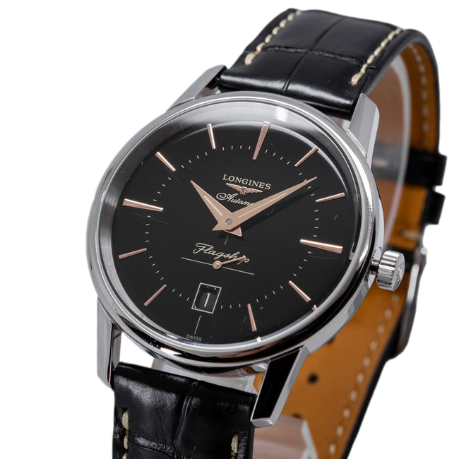 Longines Men's L4.795.4.58.0 Flagship Heritage Automatic