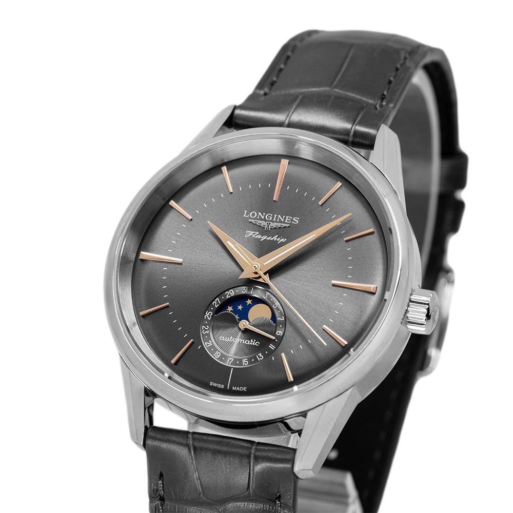 Longines Men's watch/Unisex L4.815.4.52.2 Flagship Heritage Moonphase Auto