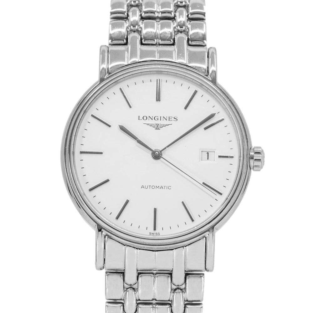 Longines Men's L4.921.4.12.6 Presence White Dial Automatic